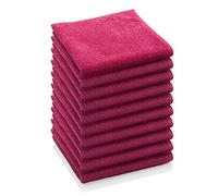 E-Cloth Chiffon de nettoyage multi-usage, Microfibre, Rouge, Pack de 10