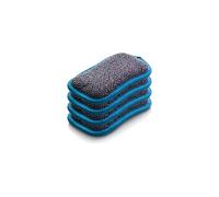 E-Cloth Coussinet pour Vaisselle, Polyester, Bleu, Pack de 4