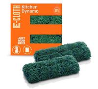 E-Cloth Kitchen Dynamo Lot de 2 éponges à récurer en Microfibre Anti-Rayures de qualité supérieure, idéales pour Le Nettoyage de la Vaisselle, de l'évier et du comptoir, Vert