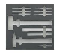 E/D/E E/D/E Module d'outils 2/3 vide 376 x 395 x 30 mm Marteau et burin FORTIS Quantité:1