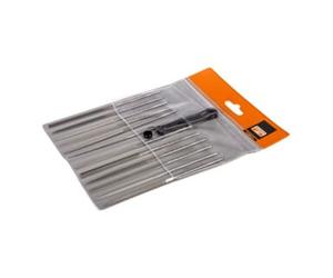 E/D/E E/D/E Set de lime aiguille 12 pièces 140 mm avec étui en plastique Quantité:1
