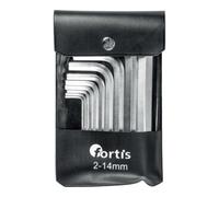E/D/E FORTIS Jeu de tournevis d’angle 10 pièces 2-14 mm avec étui Quantité:1