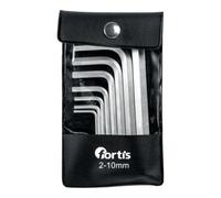 E/D/E FORTIS Jeu de tournevis d'angle 8 pièces 2-10 mm avec étui Quantité:1