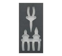 E/D/E FORTIS Module d’outils 1/3 vide 188 x 395 x 30 mm Pinces VDE 3 pièces Quantité:1