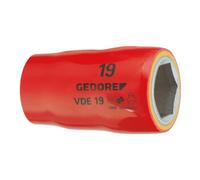 E/D/E Gedore Douille à cliquet 1/2" VDE 27 x 57,5 mm 6 pans Quantité:1