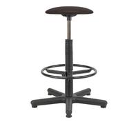 E/D/E Goliath Tabouret pivotant siège simili cuir noir hauteur 520-785 mm avec patins Quantité:1