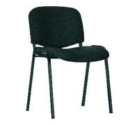 E/D/E ISO Fauteuil visiteur cuir synthétique noir/noir Quantité:4