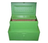 E/D/E Koffer en tôle d'acier vert 830 × 440 × 340 mm (H × I × P) Quantité:1