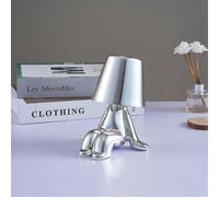 (E-gold191) Lampe de chevet tactile, lampe de bureau dorée Thinker, sans fil, rechargeable et portable,