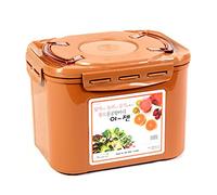 e-jen Boîte de fermentation probiotique pour kimchi choucroute avec couvercle intérieur en faïence Marron 8,5 l