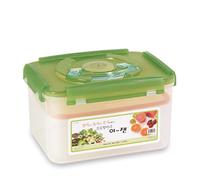e-jen Pot de fermentation probiotque pour kimchi, choucroute avec couvercle intérieur sous vide, en grès vert, 5,2 l