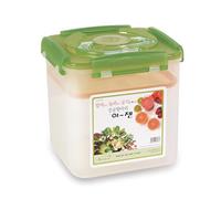 E-Jen Récipient de qualité supérieure pour kimchi, choucroute fermentation probiotique avec couvercle intérieur sous vide (vert faïence, 6,4 l)