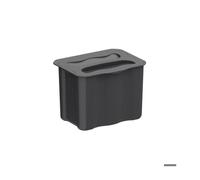 Emuca – Poubelle de recyclage auxiliaire Recycle 5 L pour la cuisine, plastique gris anthracite, 1 u