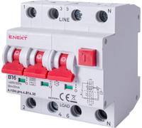 E.NEXT p0720029 Interrupteur différentiel avec module PRO 4P B 16A 30mA 6kA TYPE A