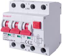 E.NEXT p0720031 Interrupteur différentiel avec module PRO 4P B 32A 30mA 6kA TYPE A