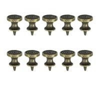 E-outstanding Lot de 10 mini poignées de porte de placard en métal avec vis autotaraudeuses - 16 x 20 mm
