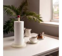 E-ROOM TREND Porte-Essuie-Tout Base Lestée Lourde Blanc et Rouge