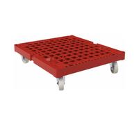 E. S. B. ESB Plateau roulant KU 724 x 815 mm Ø 108 mm PP rouge Quantité:1