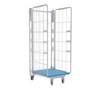 E. S. B. nestainer® 1630 KU Conteneur de stockage 730 x 845 mm, galvanisé bleu, 3 côtés Quantité:1