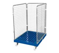 E. S. B. rolltainer® Conteneur roulant ADB 1020 KU bleu 724 x 815 mm 3 côtés Cr 3 Quantité:1