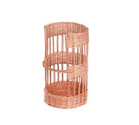 e-wicker24 Alles aus Weide Chariot,huche à pain en osier. Présentoir pour baguettes ou pain long,corbeille baguette en osier (Ø:40 H80)