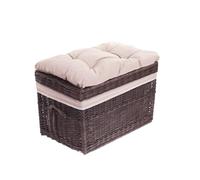 e-wicker24 Alles aus Weide Coffre en osier,grand panier,corbeille,malle,caisse de rangement en osier (Marron_beige)