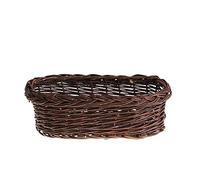 e-wicker24 Alles aus Weide Jardiniére Ovale pour Plantes,Cache-Pot Pot de Fleurs boîte à Fleurs en Osier Marron Naturel,Pots de Fleurs (100 x 28, H: 18) (50x25 H15)