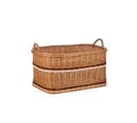 e-wicker24 Alles aus Weide Panier à bûches en osier,panier à bois, panier de rangement, coffre à jouets,malle en osier (Multicolore)