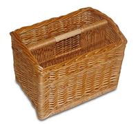 e-wicker24 Alles aus Weide Panier à magazines en osier,porte-revues,panier en osier pour ranger journaux (Naturel)