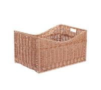 e-wicker24 Alles aus Weide Panier en osier, corbeille,box, boite de rangement, panier à bûches en osier (Panier rectangulaire)