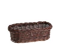 e-wicker24 Jardiniére Ovale pour Plantes,Cache-Pot Pot de Fleurs boîte à Fleurs en Osier Marron Naturel,Pots de Fleurs (100 x 28, H: 18) (70x26 H17)