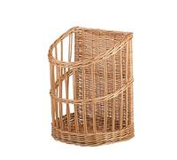 e-wicker24 Présentoir à pain debout, Huche à pain en osier naturel, Corbeille baguette en osier, rangement baguette (naturel)