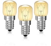 E14 Ampoule Four Dimmable, Résistante à 300 Degré, Blanc Chaud 2700K, T22 Petite Vis Edison pour Micro-ondes, Lampe à Sel, 3 Unités