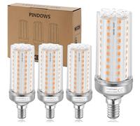 E14 Ampoule LED 16W Ampoule Maïs LED Blanc Chaud 3000K,1900LM Lumineux Équivaut à Ampoule Halogène Incandescente 120W~150W,Haute Luminosité IRC 80+,360°Faisceaux LED,Non Gradable,108*2835 SMD,Lot de 4