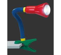 TRIO, Lampe à fixer, Flexo 1xE14, max.18,0 W Corps: Plastique, Multicouleur L:8,2cm, H:30,0cm, P:30,0cm IP20,Interrupteur de cordon