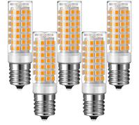E17 Ampoule LED 9w, 5 Ampoules LED, 9w équivalent à 90W halogène, 900lm, AC220V - 240V, 360 ° Angle de Faisceau, dimmable pour l'éclairage Domestique(Warm White 3000k)