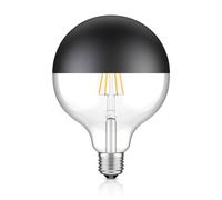 E27 Ampoule LED G125 blanc chaud (2700 K) 6,7 W 660lm miroir de tête (noir