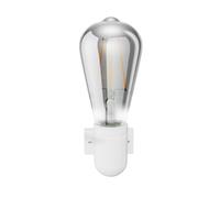 E27 Douille murale en porcelaine FEL blanc in mpoule E27 240lm blanc