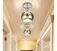 E27 Miroir en verre Plafond sphérique Suspension Moderne Lampe de couronne 110V-240V