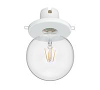 E27 Plafonnier encastré en porcelaine TELA blanc incl. lampe LED 838lm blanc