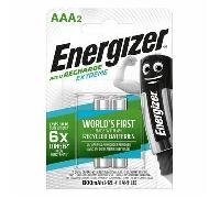 E300624305 Energizer Piles Rechargeables - HR03 Extreme AAA 800mAh FSB2