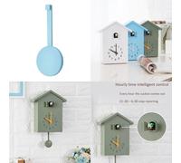 E8BD MODERNE PLAST BIRD CUCKOO Design Mur Horloge suspendue Mur Art Home Decor Green