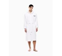 EA7 pour homme. 7M000441_AF14014 Peignoir en coton éponge blanc (L), Homewear