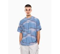 EA7 pour homme. 7M001371_AF17770 T-shirt Ventus7 bleu clair (3XL), Casuel, Polyester, Manche courte