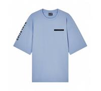 EA7 pour homme. 7M001584_AF20821 T-shirt Athletic Mix bleu (XXL), Casuel, Coton, Manche courte