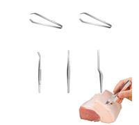Eabdice 5 Pièces Pinces Poisson, Poisson Pincettes, Poisson Pince à Épiler, pour la Transformation D'aliments à Base de Poisson Tels Que les Arêtes, la Viande