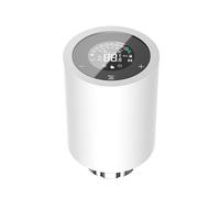 Eacam Vanne de Radiateur Thermostatique à Contrôle Intelligent de la Température, Fonction Chauffage Rapide, Moteur Ultra Silencieux, Maison Intelligente Compatible avec et (Blanc)