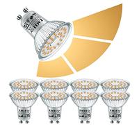 EACLL GU10 LED 2700K Blanc Chaud, Gradable en 3 étapes Via Interrupteur, 700 Lumens, 6W Remplace l'halogène 75W, Lampe à Réflecteur 3-en-1 à 3 Luminosités, Sans Scintillement, Gradation Sans Variateur
