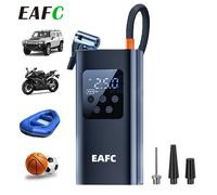EAFC voiture sans fil pompe à Air compresseur d'air pneu boule gonfleur lumière LED Mini pneu gonfleur électrique pour voiture motos balles
