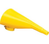 Eagle F-15 Entonnoir en polyéthylène haute densité 10 pour canettes de sécurité en métal de type I, 4 hauteurs, 8 largeurs, 9 longueurs, jaune
